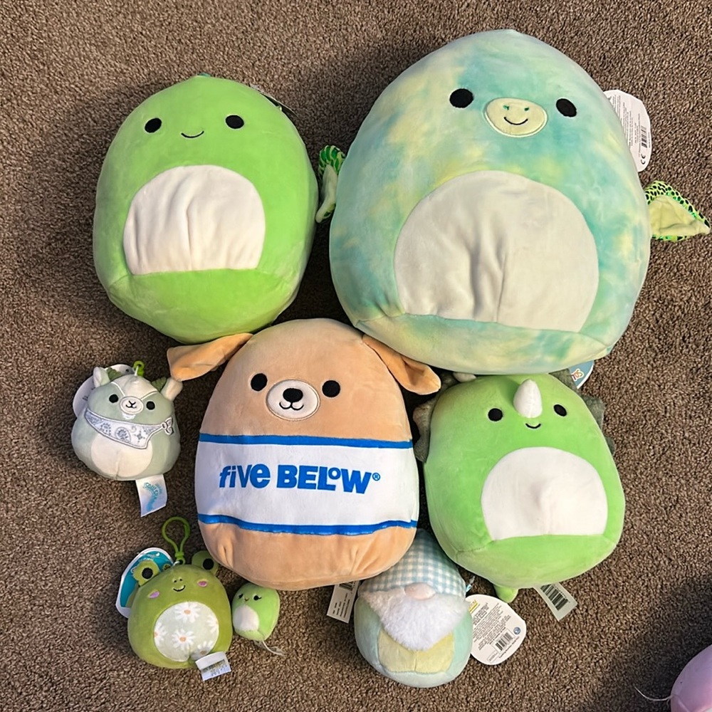 Green Squishmallow Lot